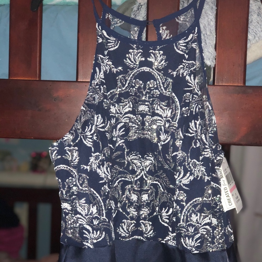 Speechless Navy Blue Prom Dress